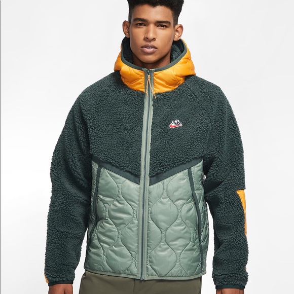 Nike sportswear heritage sherpa jacket Clearance